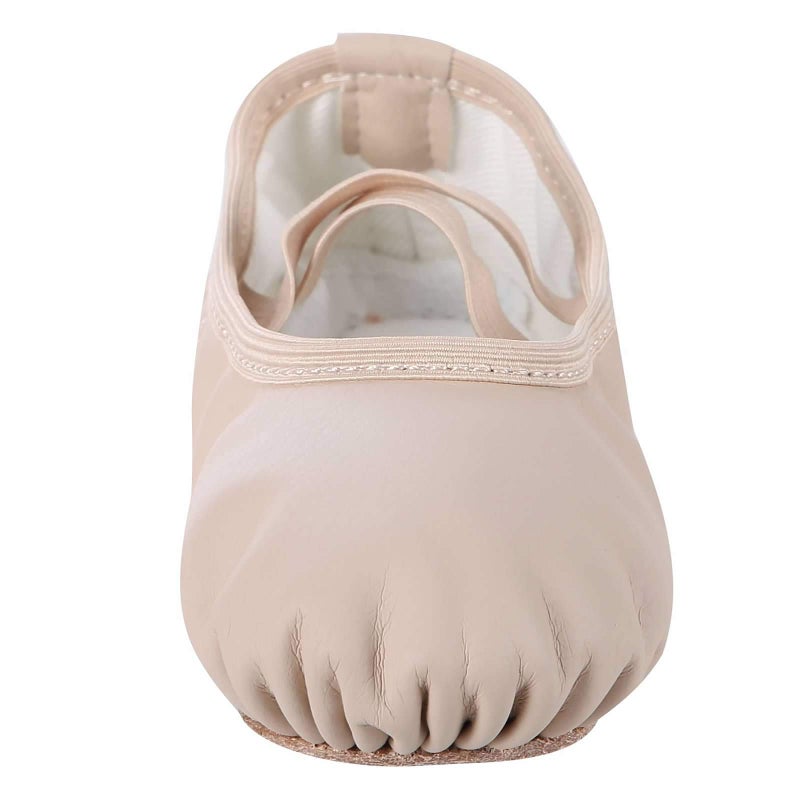Dynadans Soft Leather Ballet Shoes/Ballet Slippers/Dance Shoes for Girls and Boys (Toddler/Little/Big Kid/Women)-Nude-1.5M Little Kid - Image 2